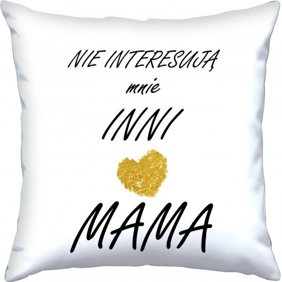 PODUSZKA 40x40cm DLA MAMY Z NADRUKIEM JASIEK NA PREZENT DZIEŃ MATKI MAMA