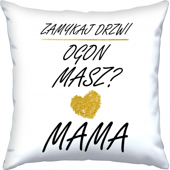 PODUSZKA 40x40cm DLA MAMY Z NADRUKIEM JASIEK NA PREZENT DZIEŃ MATKI MAMA