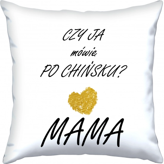 PODUSZKA 40x40cm DLA MAMY Z NADRUKIEM JASIEK NA PREZENT DZIEŃ MATKI MAMA