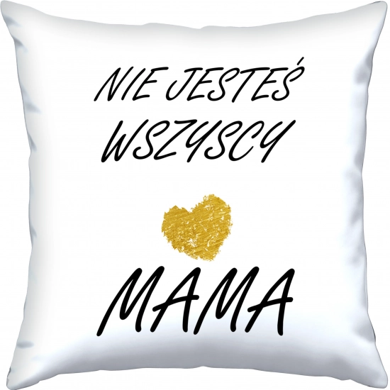 PODUSZKA 40x40cm DLA MAMY Z NADRUKIEM JASIEK NA PREZENT DZIEŃ MATKI MAMA
