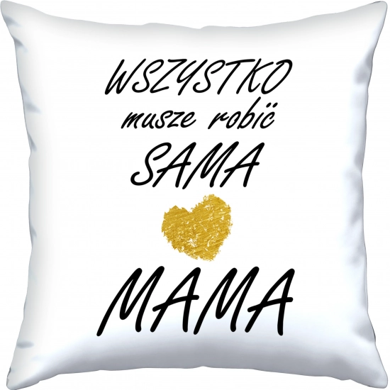 PODUSZKA 40x40cm DLA MAMY Z NADRUKIEM JASIEK NA PREZENT DZIEŃ MATKI MAMA
