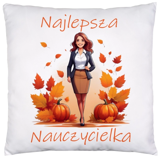 PODUSZKA 40x40 DZIEŃ NAUCZYCIELA WYCHOWAWCA PREZENT NAUCZYCIEL JASIEK