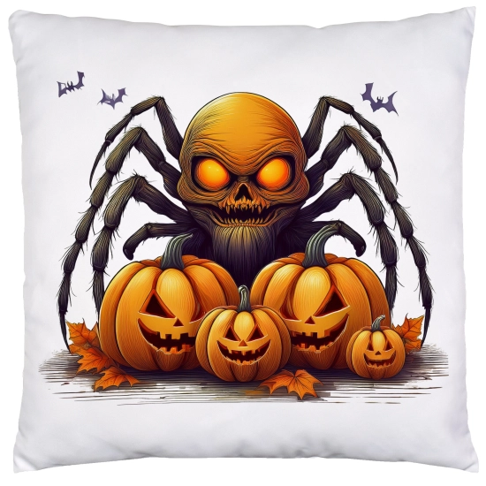 POSZEWKA DEKORACYJNA HALLOWEEN VELVET 40x40 WELUROWA PAJĄK DYNIE