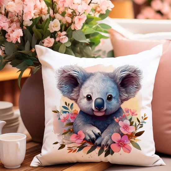 POSZEWKA WELUROWA WIELKANOCNA 40x40 JASIEK  WIOSENNA DEKORACYJNA KOALA