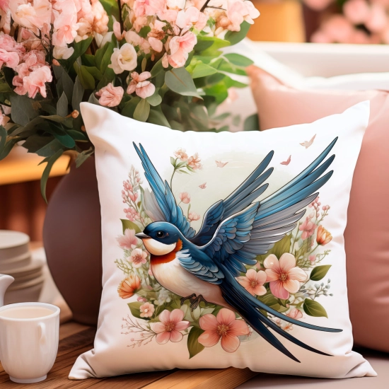 POSZEWKA WIELKANOCNA 40x40 JASIEK WIELKANOC WIOSENNA DEKORACYJNA PTAK