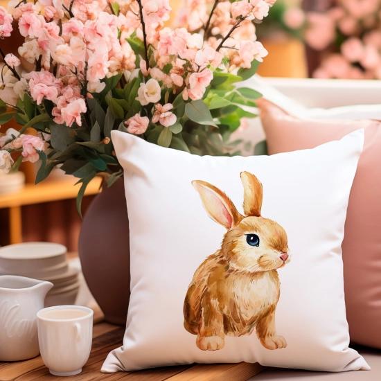 POSZEWKA WIELKANOCNA 40x40 JASIEK WIELKANOC ZAJĄCZEK KRÓLIK DEKORACYJNA