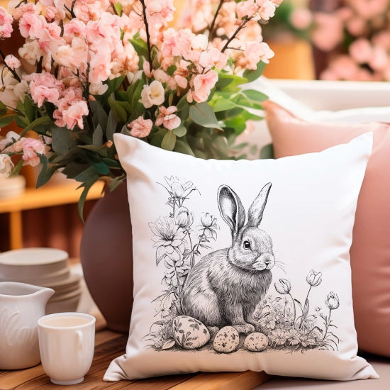 POSZEWKA WIELKANOCNA 40x40 JASIEK WIELKANOC ZAJĄCZEK KRÓLIK DEKORACYJNA