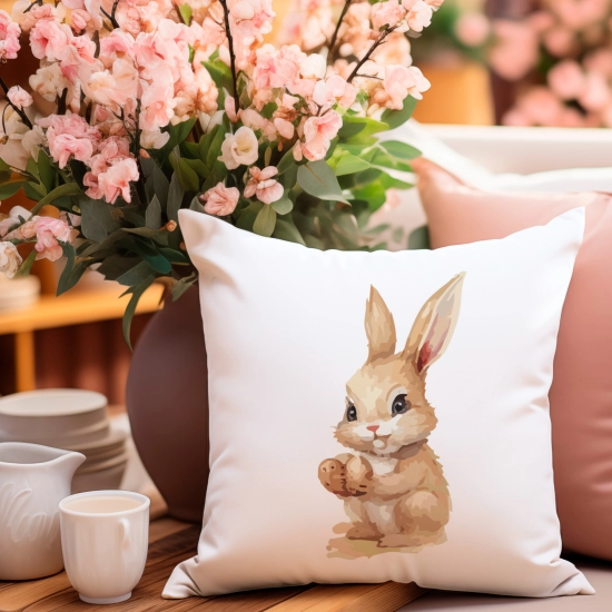 POSZEWKA WIELKANOCNA 40x40 JASIEK WIELKANOC ZAJĄCZEK KRÓLIK DEKORACYJNA