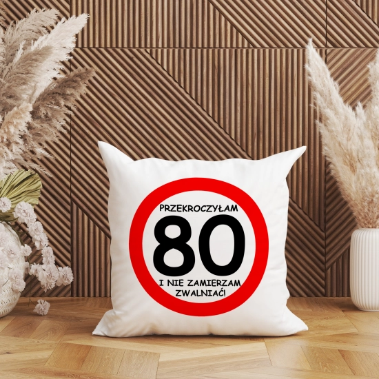 KOMPLET PODUSZKA KUBEK NA 80 URODZINY PREZENT