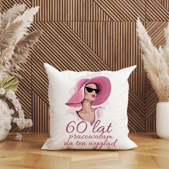 KOMPLET PODUSZKA KUBEK NA 60 URODZINY PREZENT