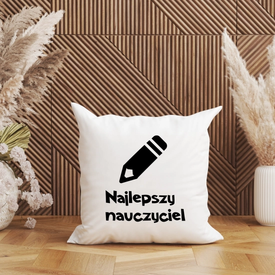 PODUSZKA 40x40 DZIEŃ NAUCZYCIEL WYCHOWAWCA PREZENT