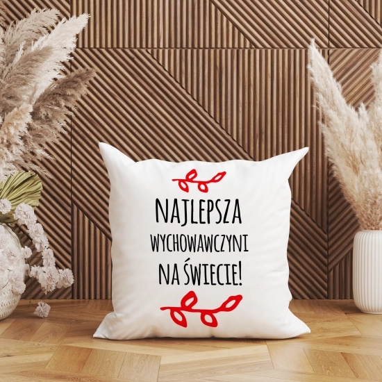 PODUSZKA 40x40 DZIEŃ NAUCZYCIEL WYCHOWAWCA PREZENT