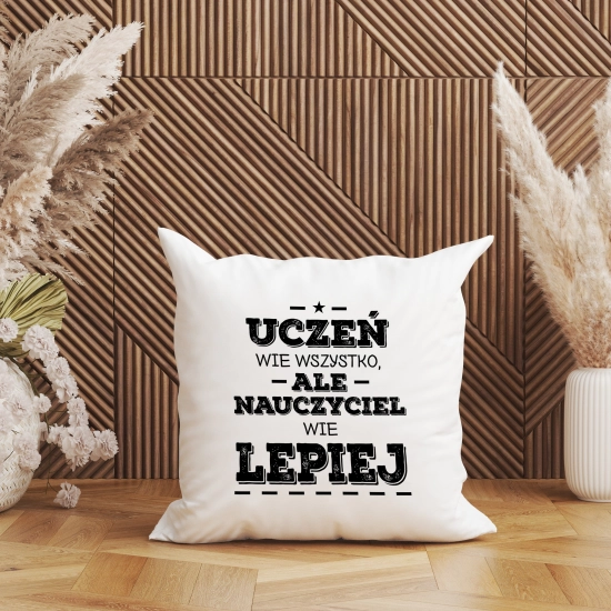 PODUSZKA 40x40 DZIEŃ NAUCZYCIEL WYCHOWAWCA PREZENT