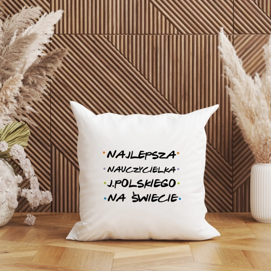 PODUSZKA 40x40 DZIEŃ NAUCZYCIEL WYCHOWAWCA PREZENT