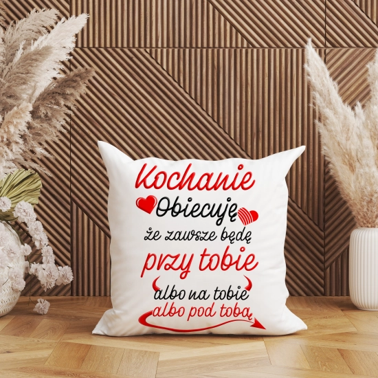 KOMPLET PODUSZKA I KUBEK Z DRUKIEM NA WALENTYNKI KOCHANIE DZIEŃ KOBIET