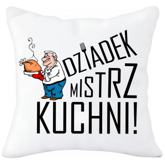PODUSZKA 40x40 Z NADRUKIEM NA PREZENT DLA DZIADKA