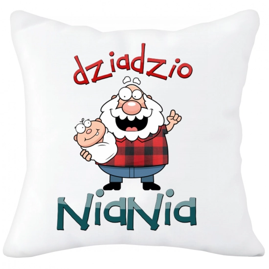 PODUSZKA 40x40 Z NADRUKIEM NA PREZENT DLA DZIADKA