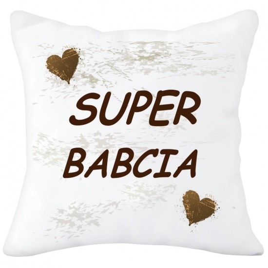 PODUSZKA 40x40 Z NADRUKIEM NA PREZENT DLA BABCI