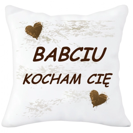 PODUSZKA 40x40 Z NADRUKIEM NA PREZENT DLA BABCI