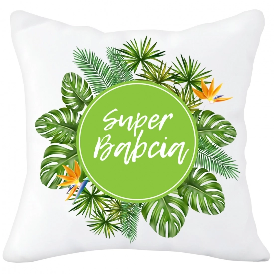 PODUSZKA 40x40 Z NADRUKIEM NA PREZENT DLA BABCI