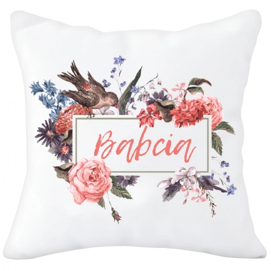 PODUSZKA 40x40 Z NADRUKIEM NA PREZENT DLA BABCI