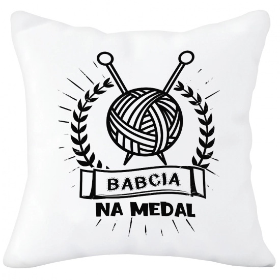PODUSZKA 40x40 Z NADRUKIEM NA PREZENT DLA BABCI