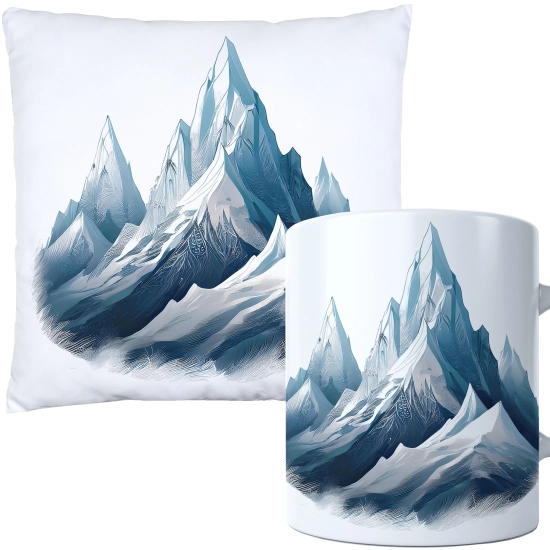 ŚWIĄTECZNY KOMPLET PODUSZKA 40x40 I KUBEK NA ŚWIĘTA MIKOŁAJ RENIFER PREZENT