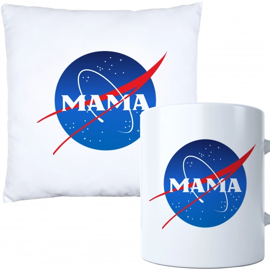 KOMPLET DLA MAMY PODUSZKA 40X40CM + KUBEK 330ml NA PREZENT DZIEŃ MATKI MAMA