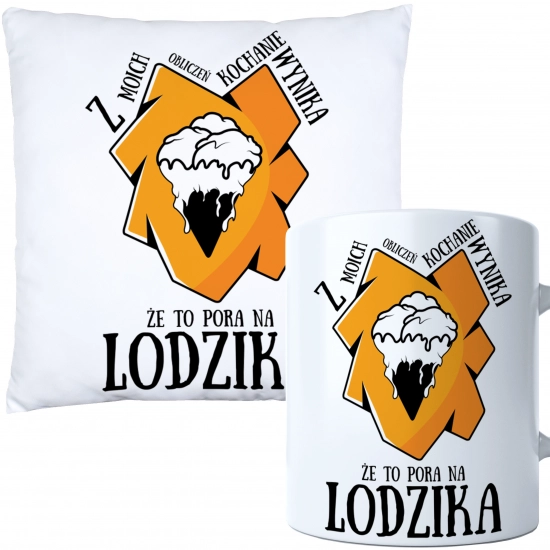 KOMPLET PODUSZKA KUBEK NA DZIEŃ CHŁOPAKA FACETA