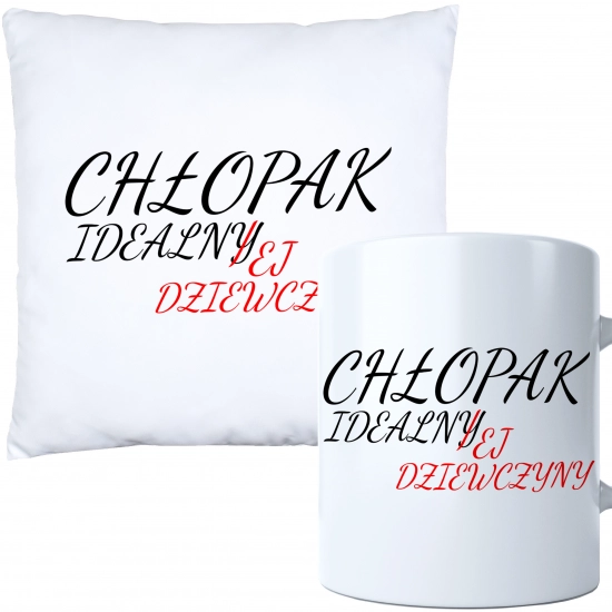 KOMPLET PODUSZKA KUBEK NA DZIEŃ CHŁOPAKA FACETA