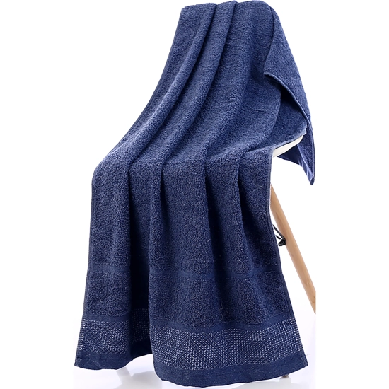 GRUBY RĘCZNIK KĄPIELOWY AURA 50x100 cm PREMIUM Z BORDIURĄ CHŁONNY GRANAT