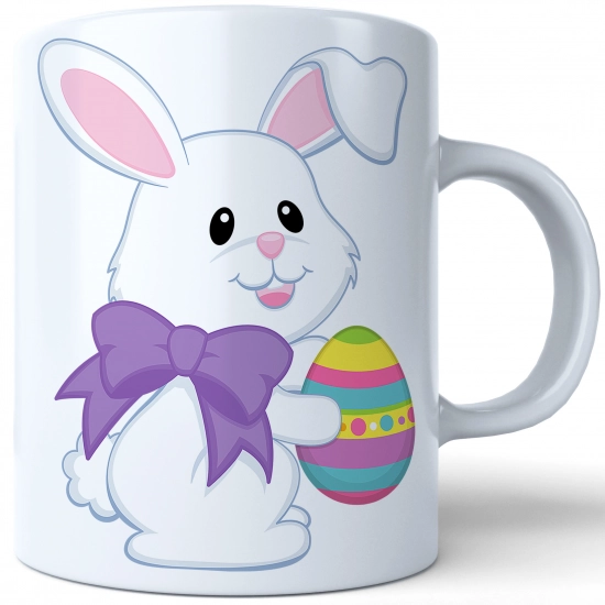 WIELKANOCNY KUBEK 330ml NA PREZENT ZAJĄC ZAJĄCZEK KRÓLIK PISANKA ŚWIĄTECZNY