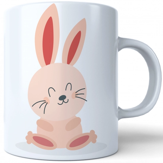 WIELKANOCNY KUBEK 330ml NA PREZENT ZAJĄC ZAJĄCZEK KRÓLIK PISANKA ŚWIĄTECZNY