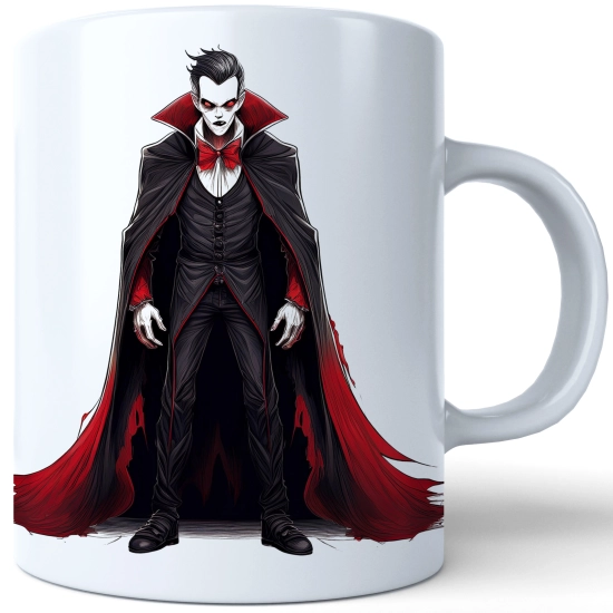 HALLOWEENOWY KUBEK 330ml NA HERBATĘ KAWĘ NA PREZENT WAMPIR