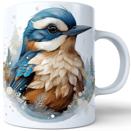 ZIMOWY KUBEK 330ml HERBATĘ KAWĘ PREZENT ŚWIĄTECZNY ŚWIĘTA RENIFER MIKOŁAJ