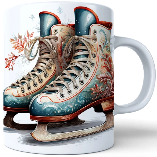 ZIMOWY KUBEK 330ml HERBATĘ KAWĘ PREZENT ŚWIĄTECZNY ŚWIĘTA RENIFER MIKOŁAJ