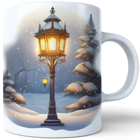 ZIMOWY KUBEK 330ml HERBATĘ KAWĘ PREZENT ŚWIĄTECZNY ŚWIĘTA RENIFER MIKOŁAJ