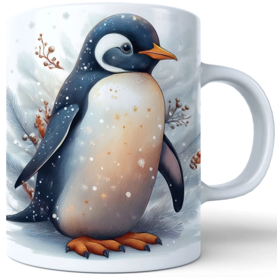 ZIMOWY KUBEK 330ml HERBATĘ KAWĘ PREZENT ŚWIĄTECZNY ŚWIĘTA RENIFER MIKOŁAJ