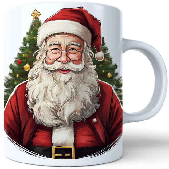 ZIMOWY KUBEK 330ml HERBATĘ KAWĘ PREZENT ŚWIĄTECZNY ŚWIĘTA RENIFER MIKOŁAJ