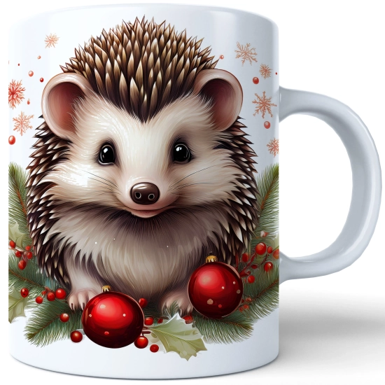 ZIMOWY KUBEK 330ml HERBATĘ KAWĘ PREZENT ŚWIĄTECZNY ŚWIĘTA RENIFER MIKOŁAJ