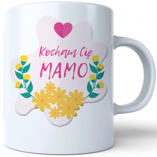 KUBEK 330ml DLA MAMY Z NADRUKIEM NA PREZENT DZIEŃ MATKI MAMA MAMUSIA