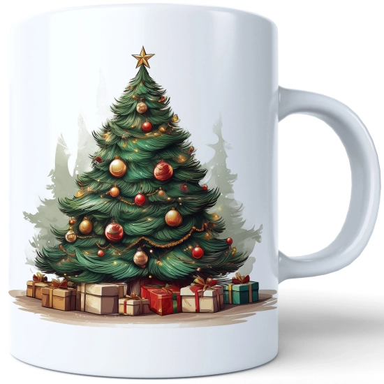 ZIMOWY KUBEK 330ml HERBATĘ KAWĘ PREZENT ŚWIĄTECZNY ŚWIĘTA RENIFER MIKOŁAJ