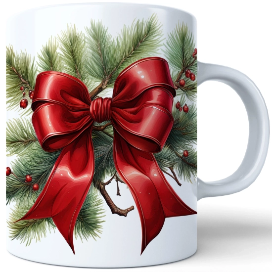 ZIMOWY KUBEK 330ml HERBATĘ KAWĘ PREZENT ŚWIĄTECZNY ŚWIĘTA RENIFER MIKOŁAJ