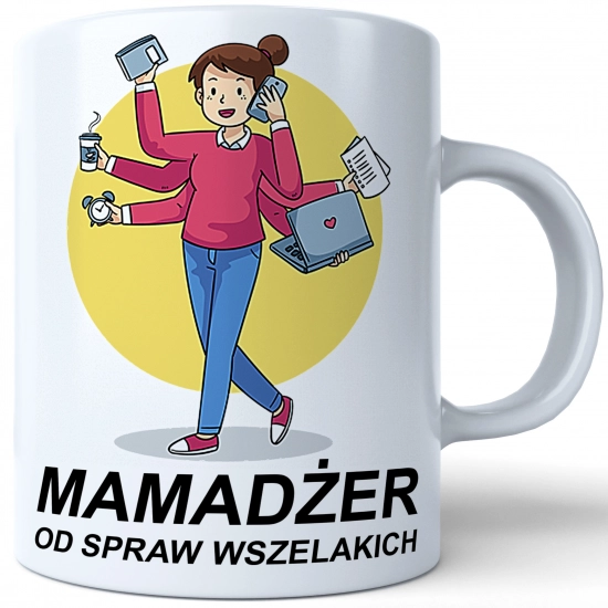 KUBEK 330ml DLA MAMY Z NADRUKIEM NA PREZENT DZIEŃ MATKI MAMA MAMUSIA