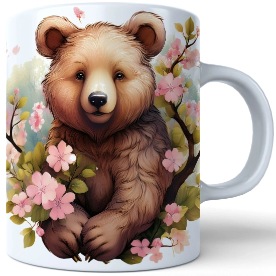 WIOSENNY WIELKANOCNY KUBEK 330ml NA PREZENT KAWĘ HERBATĘ WIOSNA MIŚ