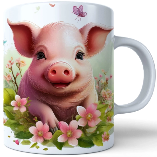 WIOSENNY WIELKANOCNY KUBEK 330ml NA PREZENT KAWĘ HERBATĘ WIOSNA ŚWINKA