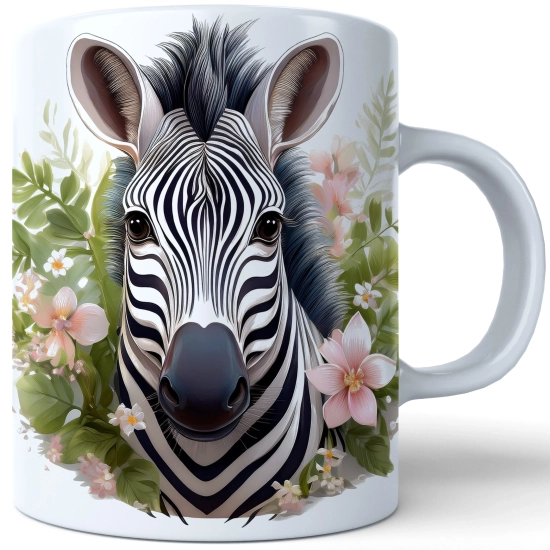 WIOSENNY WIELKANOCNY KUBEK 330ml NA PREZENT KAWĘ HERBATĘ WIOSNA ZEBRA