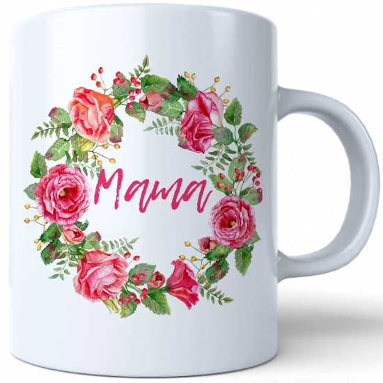 KUBEK 330ml DLA MAMY Z NADRUKIEM NA PREZENT DZIEŃ MATKI MAMA MAMUSIA