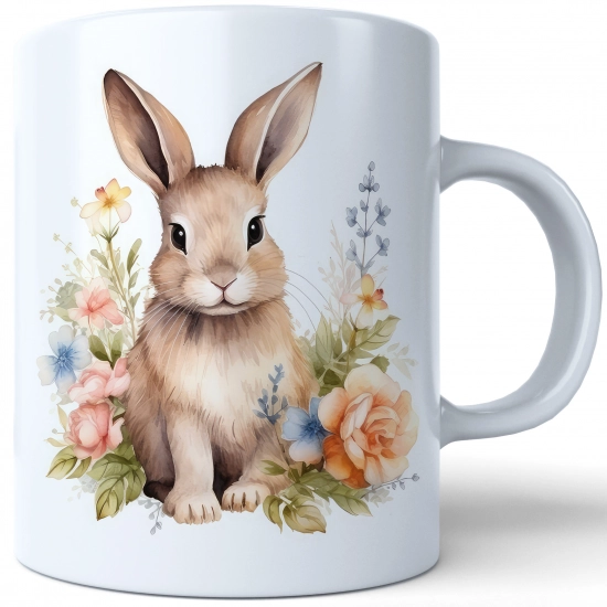 WIELKANOCNY KUBEK 330ml NA PREZENT ZAJĄC ZAJĄCZEK KRÓLIK PISANKA ŚWIĄTECZNY