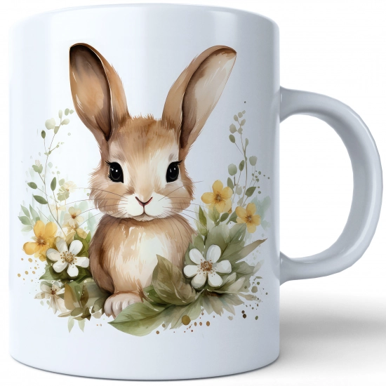 WIELKANOCNY KUBEK 330ml NA PREZENT ZAJĄC ZAJĄCZEK KRÓLIK PISANKA ŚWIĄTECZNY